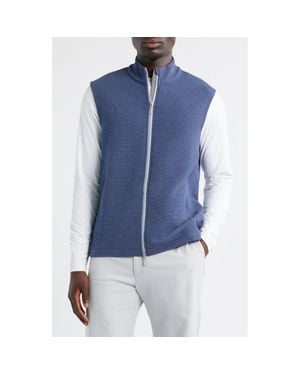 Johnnie-o Reggie Performance Zip-Up Vest - Blue