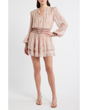 BOSS Smocked Minidress - Natural