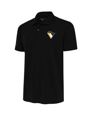 Antigua Pittsburgh Penguins Special Edition 2.0 Tribute Polo - Black