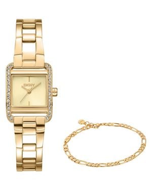 DKNY L 143 Bracelet Watch & Bracelet Set - Metallic