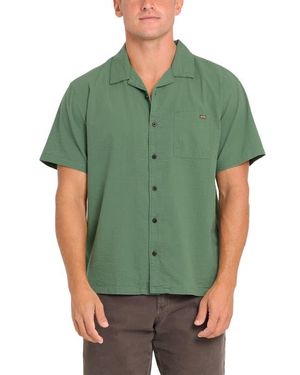 Billabong Victoria Vacay Linen Blend Camp Shirt - Green
