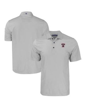 Cutter & Buck Texas A&M Aggies Pike Eco Tonal Geo Print Stretch Recycled Polo - Gray