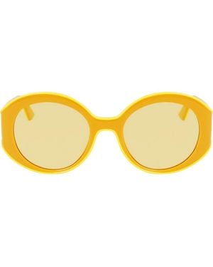 Longchamp Heritage 53Mm Oval Sunglasses - Yellow