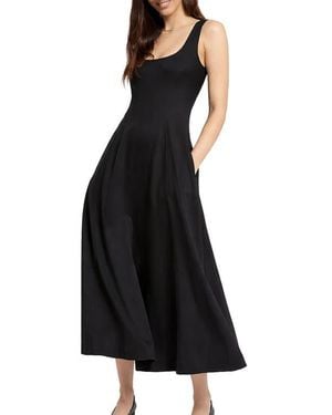 Ottod'Ame Viscose Long Dress - Black
