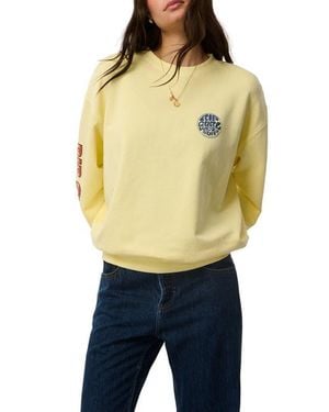 Rip Curl Heritage Graphic Oversized Sweatshirt - Orange