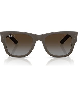 Ray-Ban Mega Wayfarer Liteforce 50Mm Polarized Square Sunglasses - Brown
