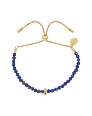 Estella Bartlett Amelia Lapis Lazuli Slide Bracelet - White