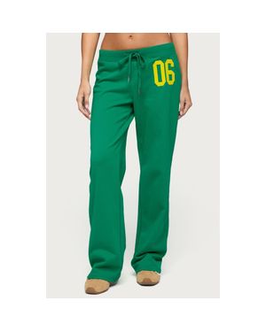 Edikted '06 Cotton Blend Sweatpants - Green