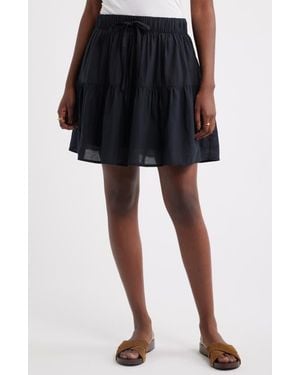 Caslon Tie Waist Miniskirt - Black