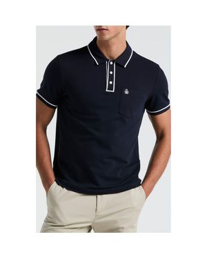 Original Penguin Earl Tipped Piqué Polo - Black