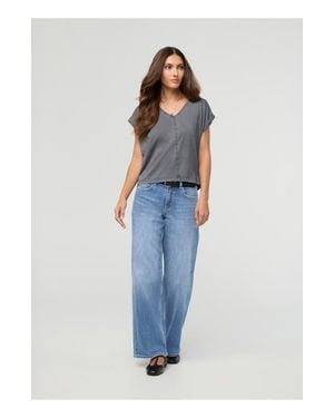 DUER Performance Denim Mid Rise Loose Straight - Blue