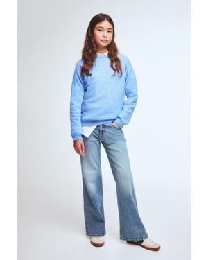 H&M Baggy Fit Bootcut Leg Jeans - Blue