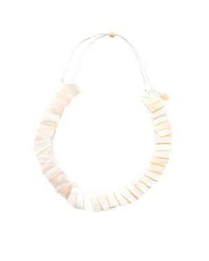 LIKHÂ Playa Square Tiles Mother-Of-Pearl Necklace - White