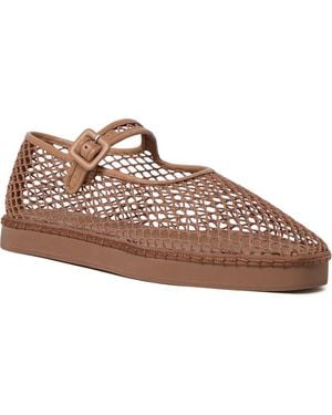 Loeffler Randall Rita Mesh Mary Jane - Brown