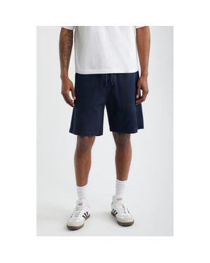 Service Works Classic Cotton Poplin Drawstring Chef Shorts - Blue