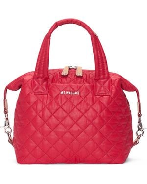 MZ Wallace Small Sutton Deluxe Crossbody Bag - Red