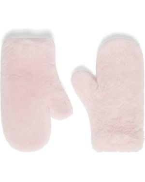 Max Mara Ombrato Alpaca Blend Mitts - Pink