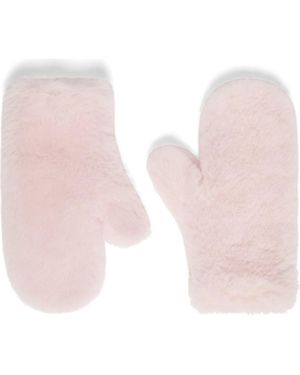 Max Mara Ombrato Alpaca Blend Mitts - Pink