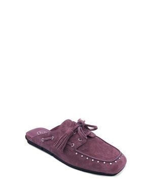 Ash Bavaria Studded Lace-Up Mule - Purple