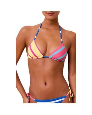 Solid & Striped The Iris Reversible Triangle Bikini Top - Multicolor