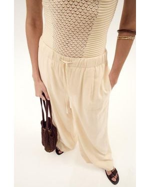 DELUC Antibes Ombré Tie Waist Pants - Natural