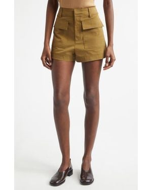 A.L.C. Oakley Stretch Cotton Twill Cargo Shorts - Multicolor