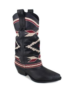 Zigi Azra Western Boot - Blue