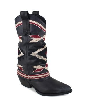 Zigi Azra Western Boot - Blue