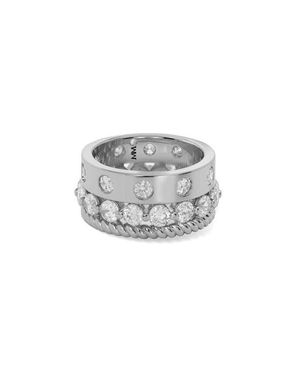 Melinda Maria Ashley Venice Set Of 3 Rings - Multicolor