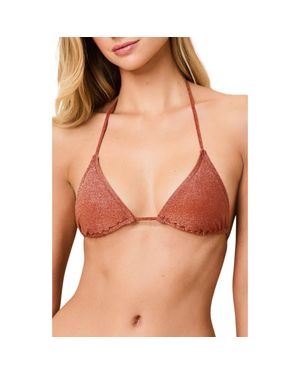 Solid & Striped The Iris Triangle Bikini Top - Orange