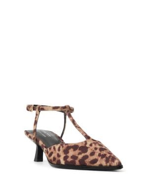 ALDO Talaa Ankle Strap Pointed Toe Kitten Heel Pump - Brown