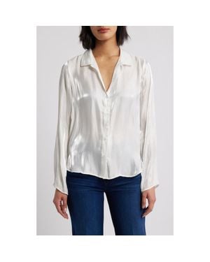 Cloth & Stone Clean Button-Up Shirt - White