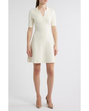 BOSS Felita Fit & Flare Sweater Dress - Natural