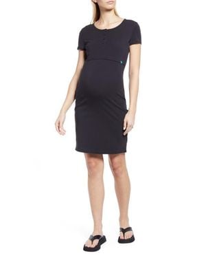 Modern Eternity Maternity Maternity Juliet Nursing Dress - Blue