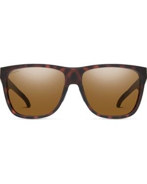 Smith Lowdown Xl 2 60Mm Chromapop Polarized Square Sunglasses - Brown