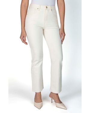 Nelle Atelier The Kate Petite Straight Leg Jean - White