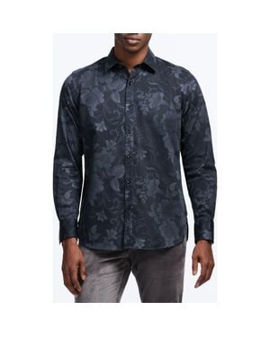Robert Graham Barnsworth Floral Cotton Button-Up Shirt - Blue