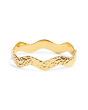 Kiara by Ki-Ele Althea Wave Bangle - Metallic