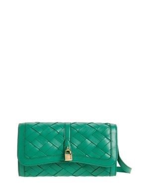 Stella McCartney Ryder Woven Faux Leather Wallet - Green