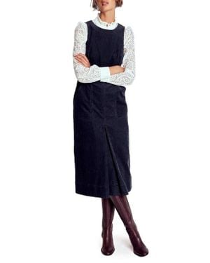 Boden Ula Sleeveless Corduroy Midi Dress - Blue