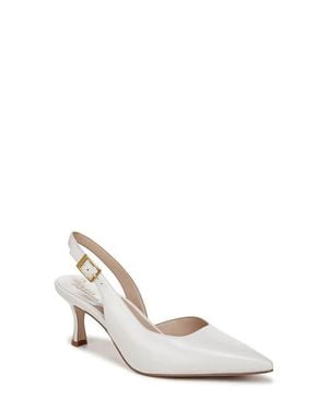 27 EDIT Naturalizer Felicia Half D'Orsay Slingback Pump - White