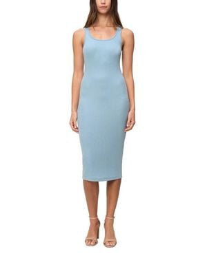 The Standard Stitch The Scoop Neck Midi Dress - Blue