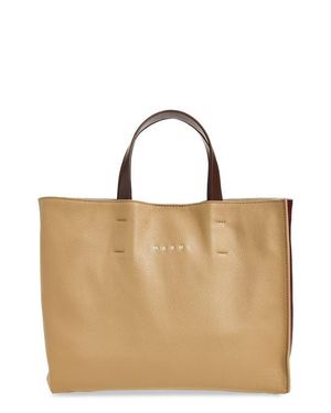Marni Museo Soft Colorblock Leather East/West Tote - Natural