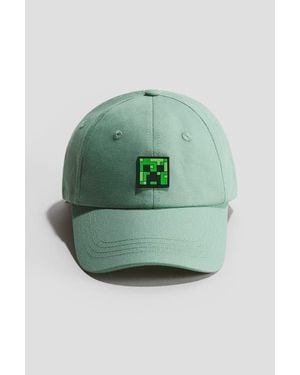 H&M Printed Twill Cap - Green
