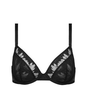 CUUP The Plunge- Floral Lace - Black