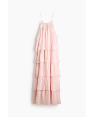 H&M Tiered Strappy Dress - Pink