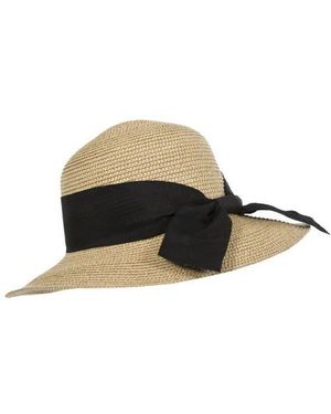 Trespass Brimming Straw Summer Hat - Black