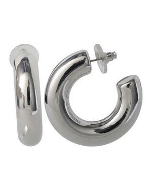 BCBGMAXAZRIA Chunky-Tone Hoop Earrings - Metallic