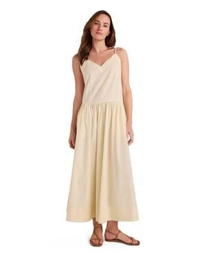 Haven Well Within Organic Cotton Poplin Strappy Maxi Dress - Natural