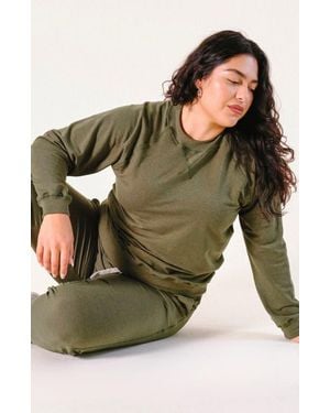 Poplinen Plus Agnes Organic Cotton + Tencel Jogger Pant - Green